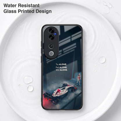 Vivo V40 Pro 5G Win Alone F1 Racing Acrylic Glass Back Case