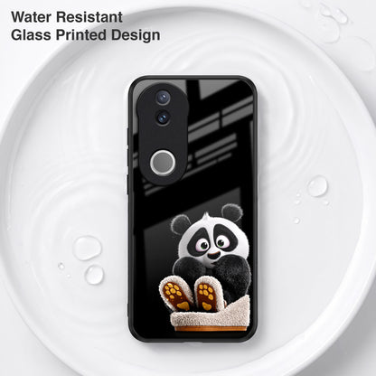 Vivo V50 5G Cute Panda Acrylic Glass Back Case