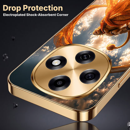 OPPO F31 Pro 5G Divine Hanuman Gold Electroplated Glass Phone Back Case