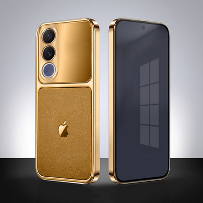 Vivo V70 FE 5G Royal Touch Apple Gold Electroplated Glass Phone Back Case