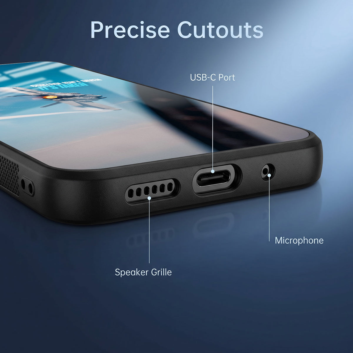 Vivo V40 Pro 5G Fighter Jet Control Acrylic Glass Back Case