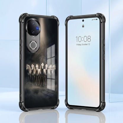Vivo V50 5G Running Horses Airbags Printed Back Case