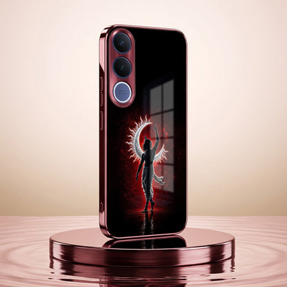 Vivo V70 FE 5G Crimson Divine Burgundy Electroplated Glass Back Case