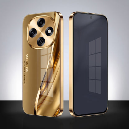 OPPO F31 Pro 5G Luxury Infinity Energy Gold Electroplated Glass Phone Case