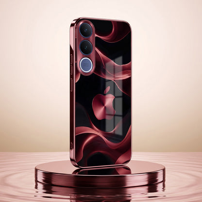 Vivo V70 FE 5G Wave Apple Burgundy Electroplated Glass Back Case