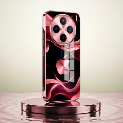 Vivo X200T 5G Luxury Wave Pink Electroplated Glass Phone Back Case