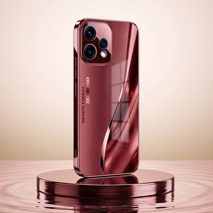 Oppo Reno 15 5G Infinity Energy Burgundy Electroplated Glass Back Case