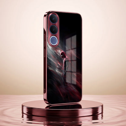 Vivo V70 FE 5G Crimson Spider Burgundy Electroplated Glass Back Case