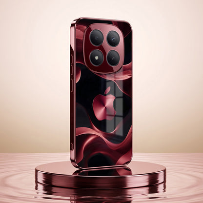 Redmi Note 15 Pro Plus 5G Wave Apple Burgundy Electroplated Glass Back Case