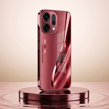 Oppo Reno 14 5G Infinity Energy Burgundy Electroplated Glass Back Case