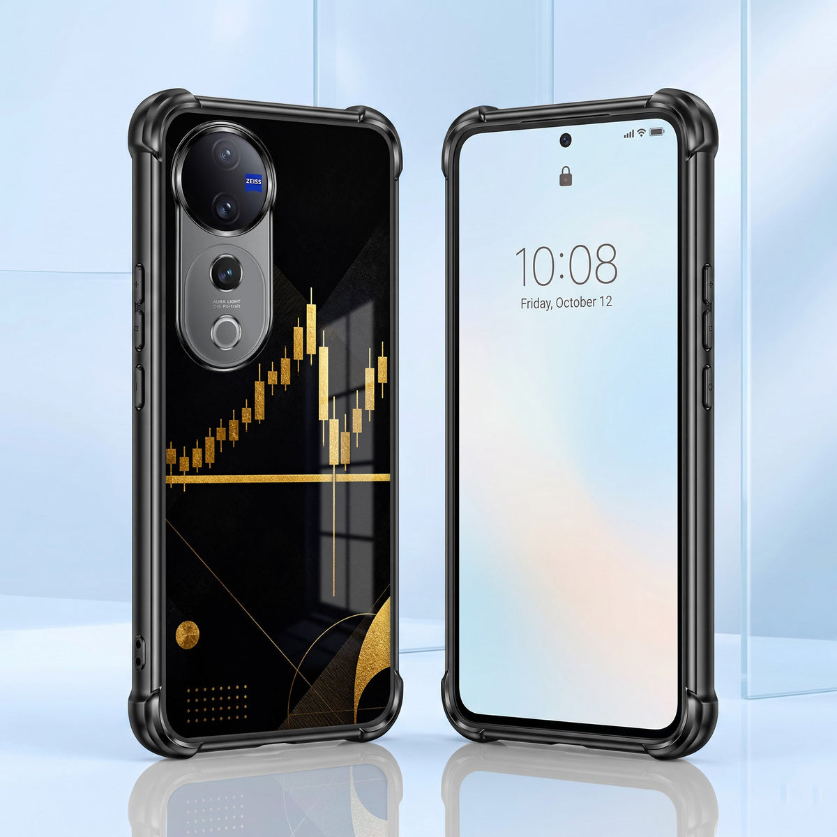 Vivo V40 Pro 5G Trading Candles Airbags Printed Back Case