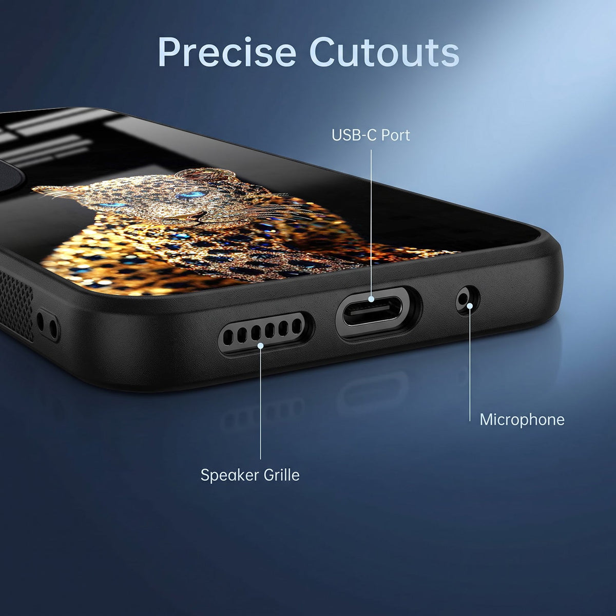 Vivo V40 Pro 5G Panther Acrylic Glass Back Case