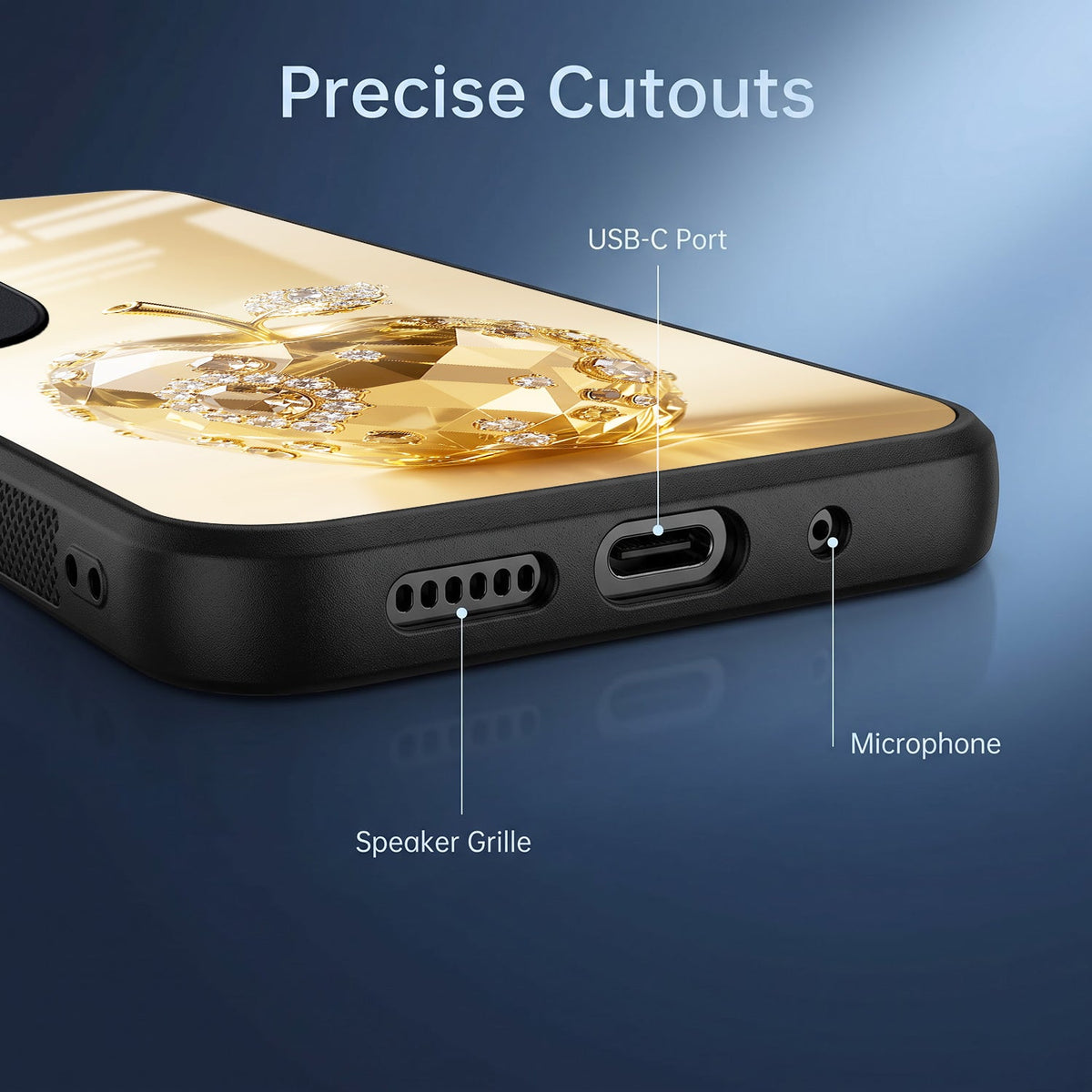 Vivo V40 Pro 5G Golden Apple Acrylic Glass Back Case