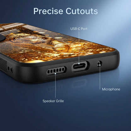 Vivo V40 Pro 5G Luxury Tiger Acrylic Glass Back Case