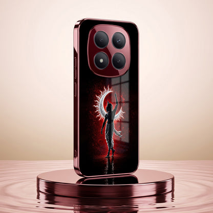Redmi Note 15 Pro Plus 5G Crimson Divine Burgundy Electroplated Glass Back Case