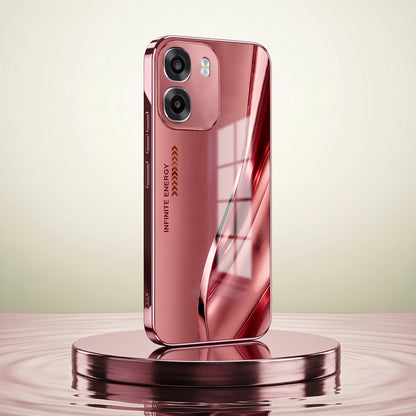 Oppo K14 5G Luxury Infinity Energy Pink Electroplated Glass Phone Back Case