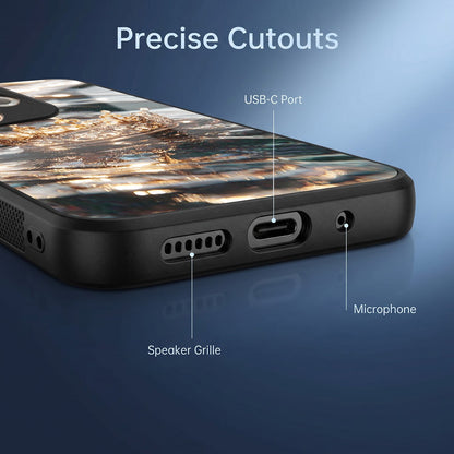 Oppo A5 Pro 5G Golden Crown Ocean Acrylic Glass Back Case