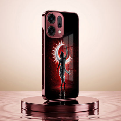 Oppo Reno 14 5G Crimson Divine Burgundy Electroplated Glass Back Case