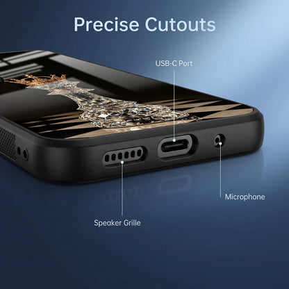Vivo V50 5G Royal Chess King Acrylic Glass Back Case