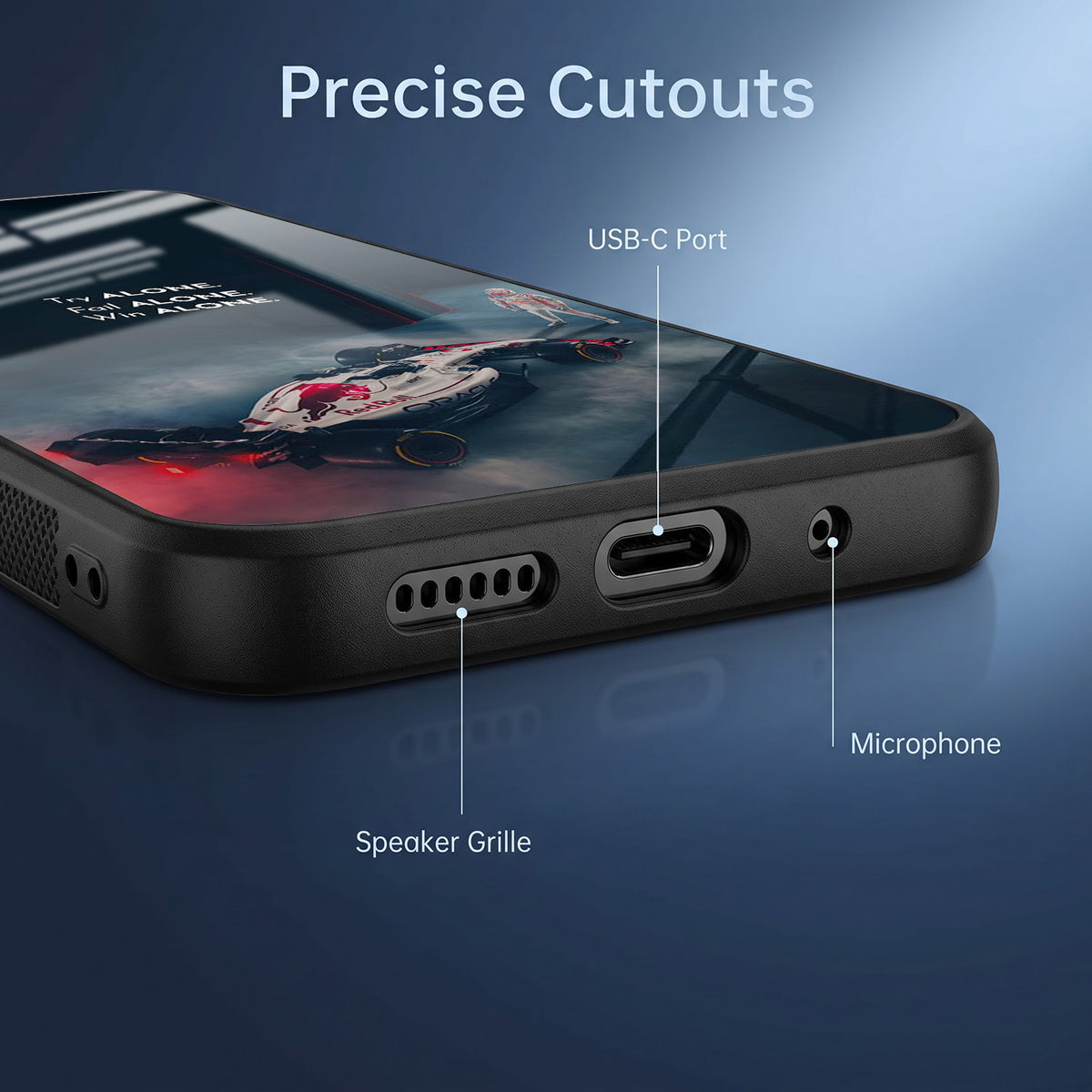 Vivo V50 5G Win Alone F1 Racing Acrylic Glass Back Case