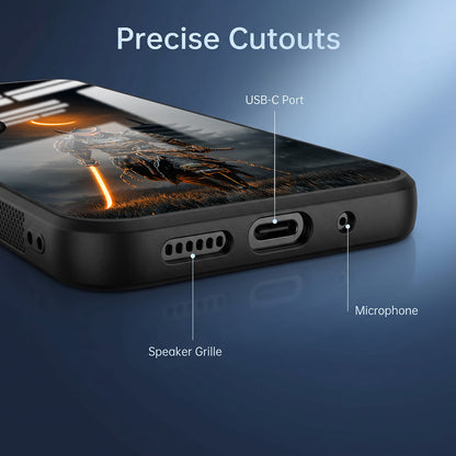 Vivo V50 5G Samurai Warrior Acrylic Glass Back Case