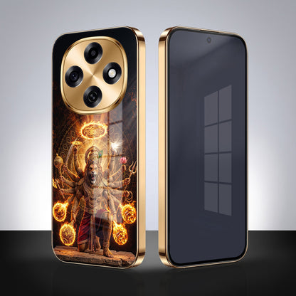 OPPO F31 Pro 5G Lord Narasimha Gold Electroplated Glass Phone Back Case