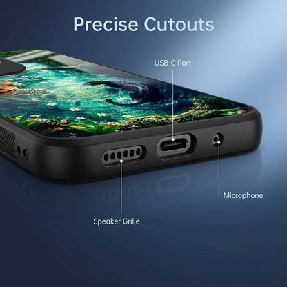 Oppo A5 Pro 5G Tiger & Panther Mystic Acrylic Glass Back Case