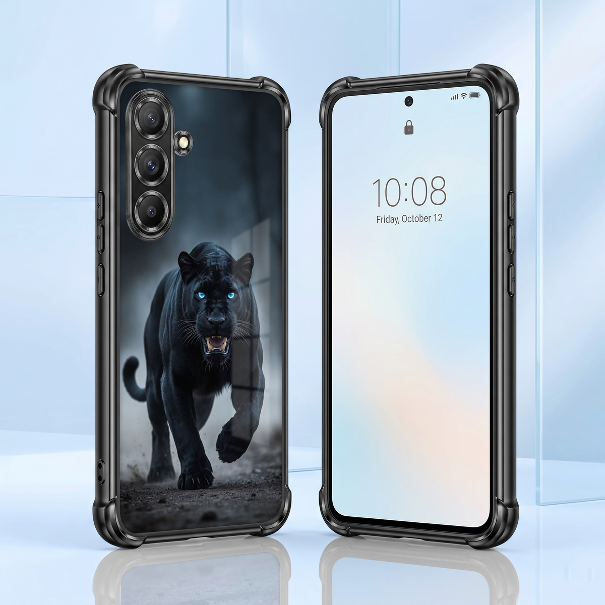 Samsung Galaxy A56 5G Shadow Panther Airbags Printed Back Case