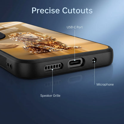 Vivo V40 Pro 5G Luxury Lion Acrylic Glass Back Case