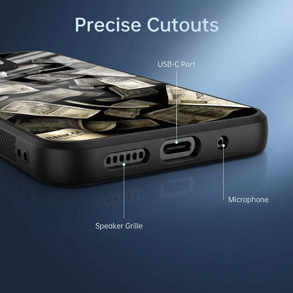 Oppo Reno 13 5G Premium Acrylic Shockproof Glass Back Case (Money Magnet)