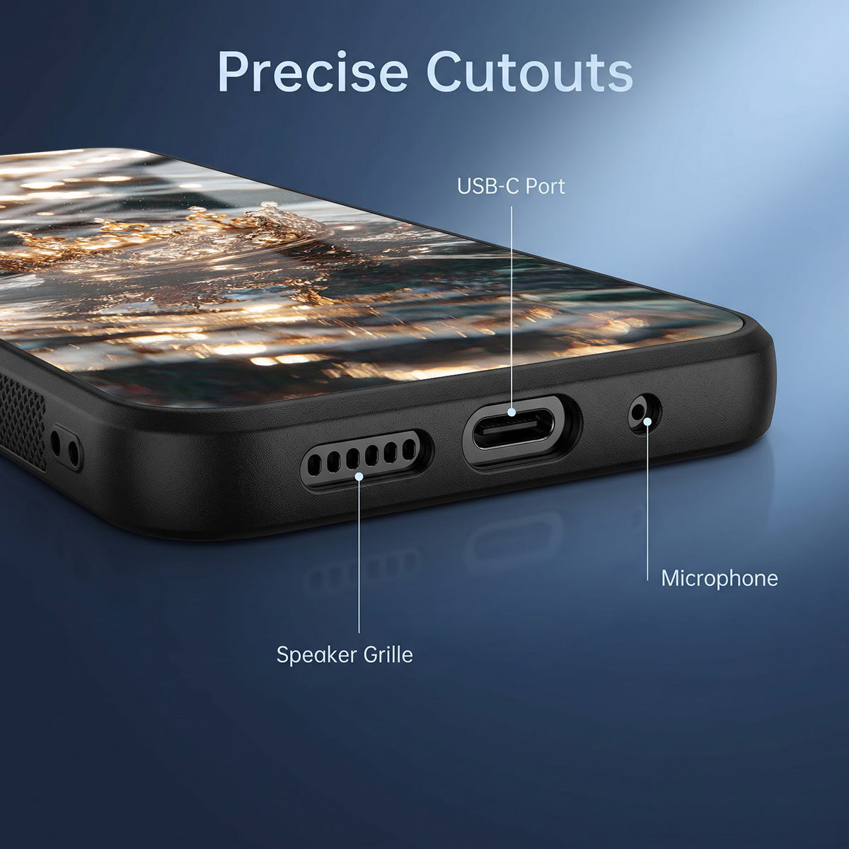 Vivo V40 Pro 5G Golden Crown Ocean Acrylic Glass Back Case