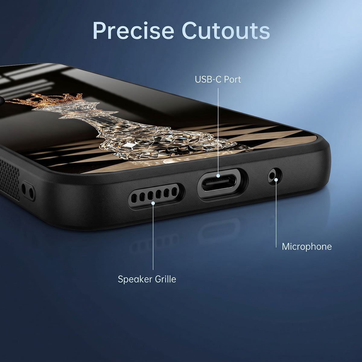 Vivo V40 Pro 5G Royal Chess King Acrylic Glass Back Case