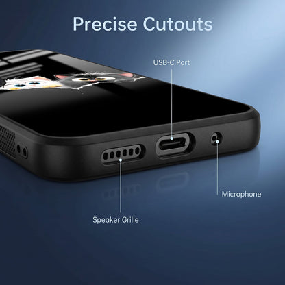 Vivo V60 5G Premium Acrylic Shockproof Glass Back Case (Cute Paws)