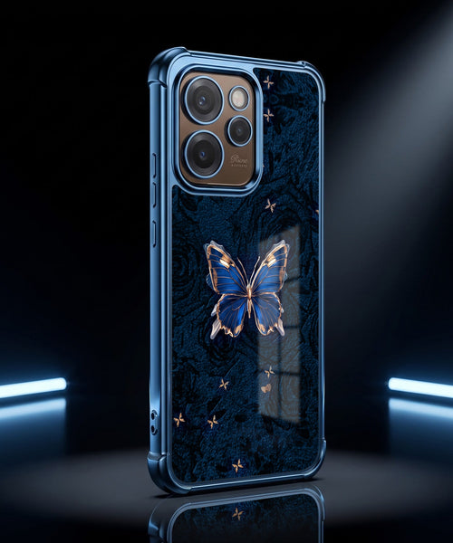 Oppo Reno 15 Pro Mini 5G Premium Golden Butterfly Airbags Printed Back Case