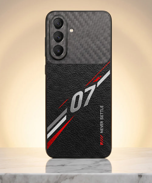 Samsung Galaxy A37 5G Racing Edition Carbon Fiber Leather Hybrid Back Case