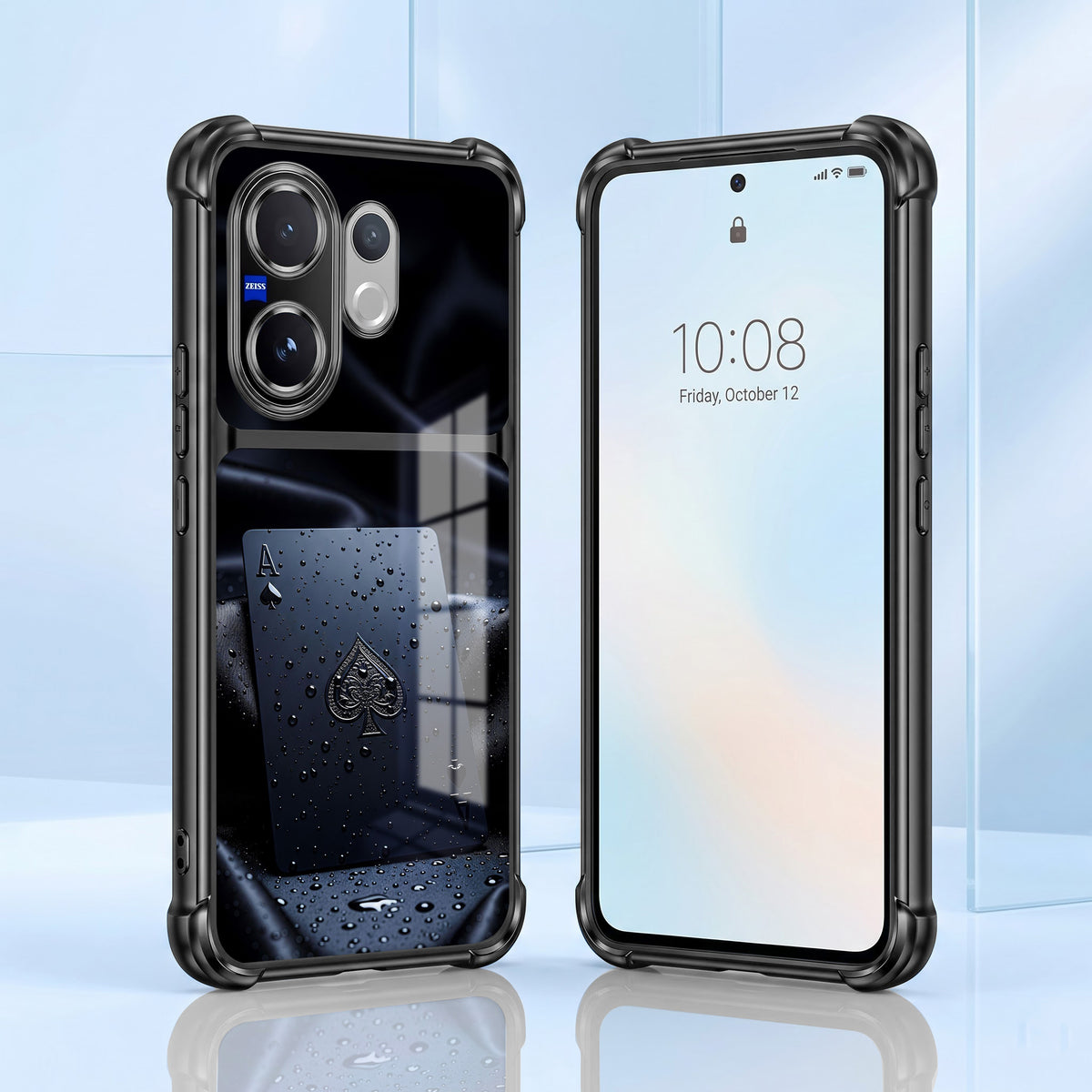 Vivo V60 5G Ace King Dual-Tone Transparent Airbags Case
