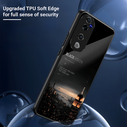 Vivo V40 Pro 5G Premium Acrylic Shockproof Glass Back Case (Tower)