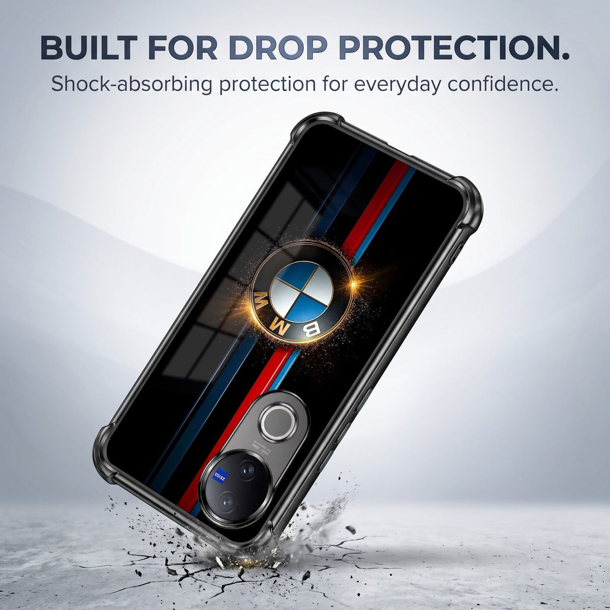 Vivo V50 5G Premium BMW Logo Airbags Printed Back Case