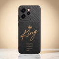 Oppo Reno 15 Pro Mini 5G  King Carbon Fiber Leather Hybrid Back Case