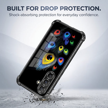 Samsung Galaxy A56 5G Multi-Feather Peacock Airbags Printed Back Case