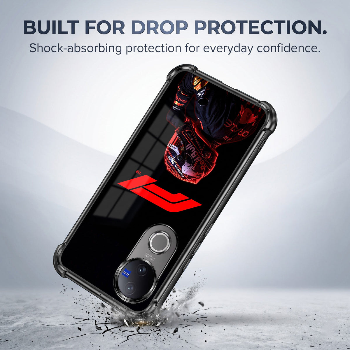 Vivo V50 5G F1 Rider Airbags Printed Back Case