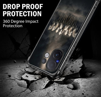Vivo V60 5G Running Horses Airbags Printed Back Case