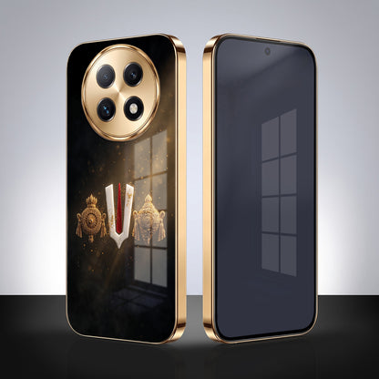 Oppo F29 Pro 5G Royal Heritage Edition Gold Electroplated Glass Phone Back Case