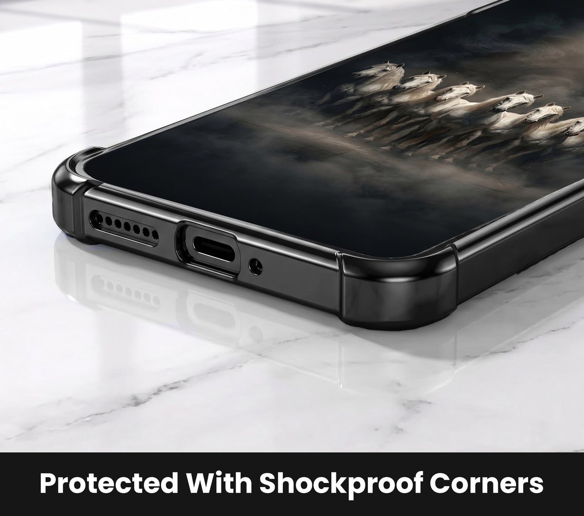 One Plus Nord 4 5G Running Horses Airbags Printed Back Case