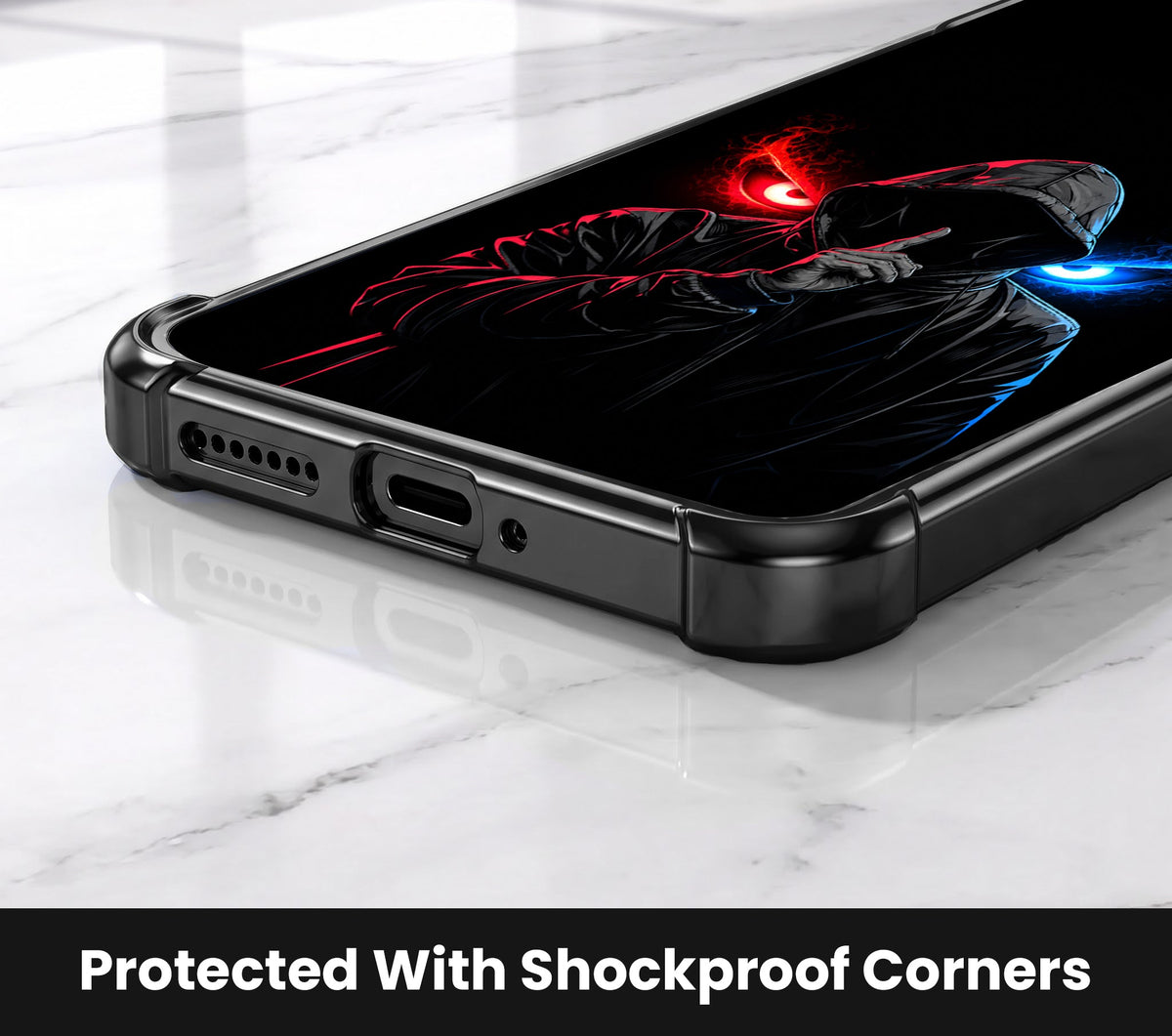 Vivo V60 5G Hooded Shadow Demon Airbags Printed Back Case