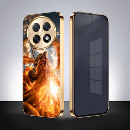 Oppo F31 Pro+ 5G Divine Hanuman Gold Electroplated Glass Phone Back Case