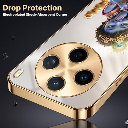 Vivo X200T 5G Bal Krishna Blessings Gold Electroplated Glass Phone Back Case