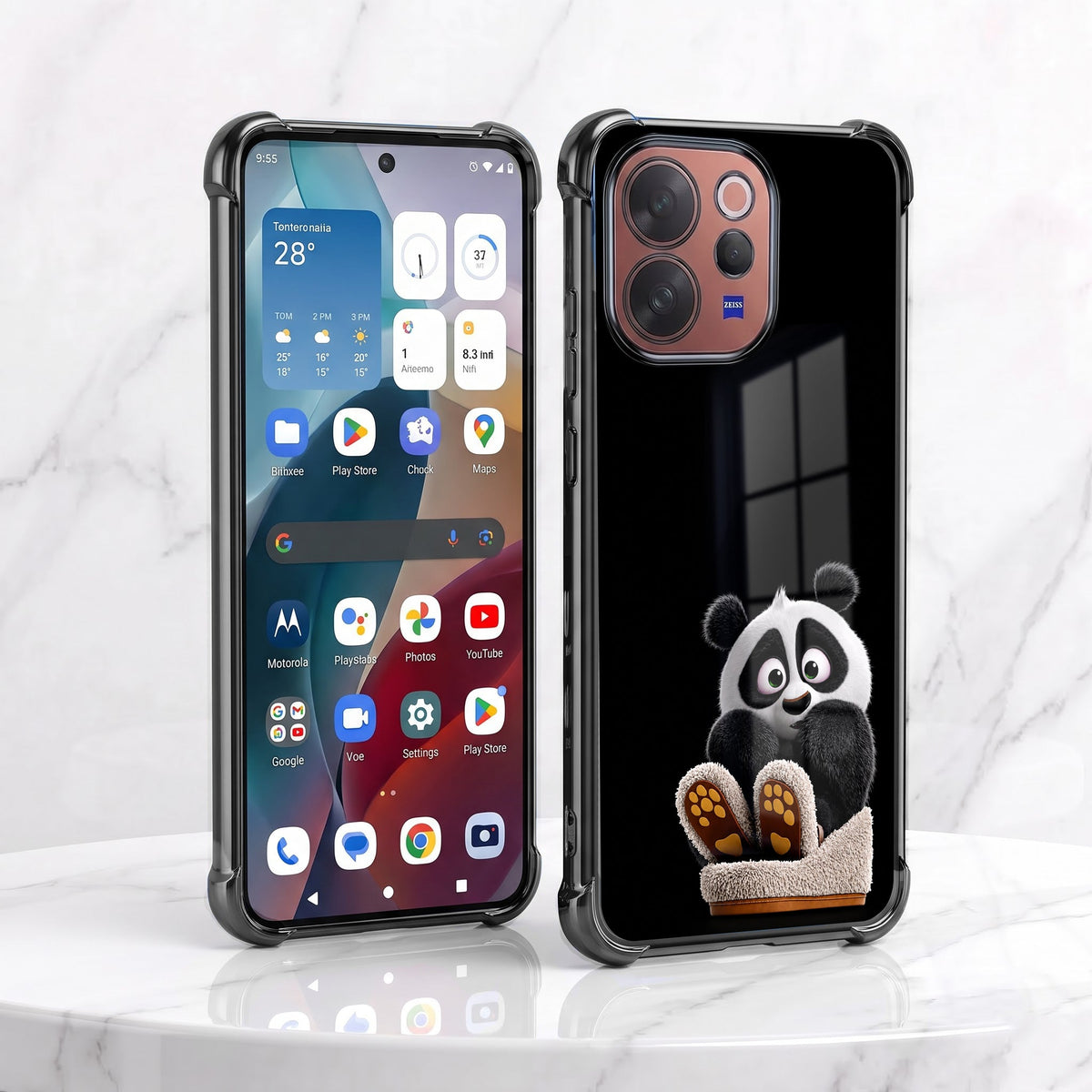 Vivo V70 5G Cute Panda Airbags Printed Back Case