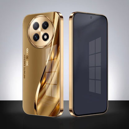 Oppo F29 Pro 5G Luxury Infinity Energy Gold Electroplated Glass Phone Case