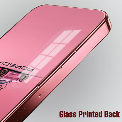 Vivo V70 FE 5G Luxury Porsche 911 Pink Electroplated Glass Phone Back Case